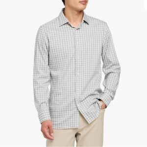 Faherty The Movement‎ Shirt Plaid Button Up Long Sleeve Fern Valley Plaid Large